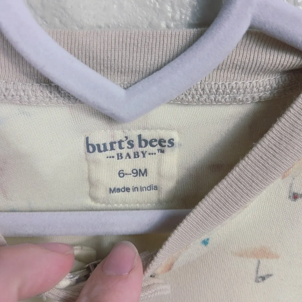 Hanna‎ Andersson + Burt's Bees Baby Pajama Bundle 3pc Organic Cotton 6-12M
